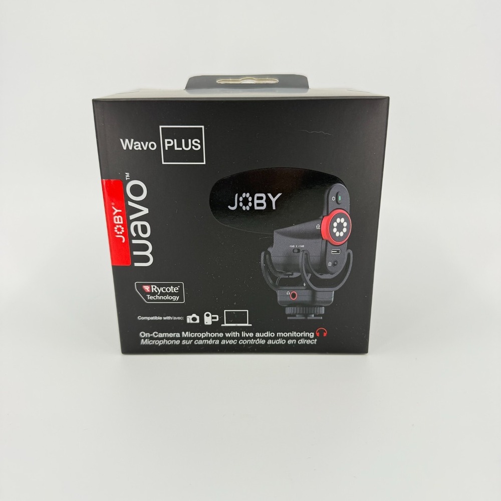 New Joby Wavo Pro On Camera Microphone Black JB01734-BWW Wavo Plus